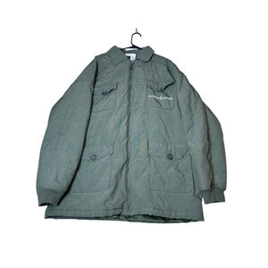 Rocawear Men's Green Military Style Long Heavy Winter Jacket LARGE